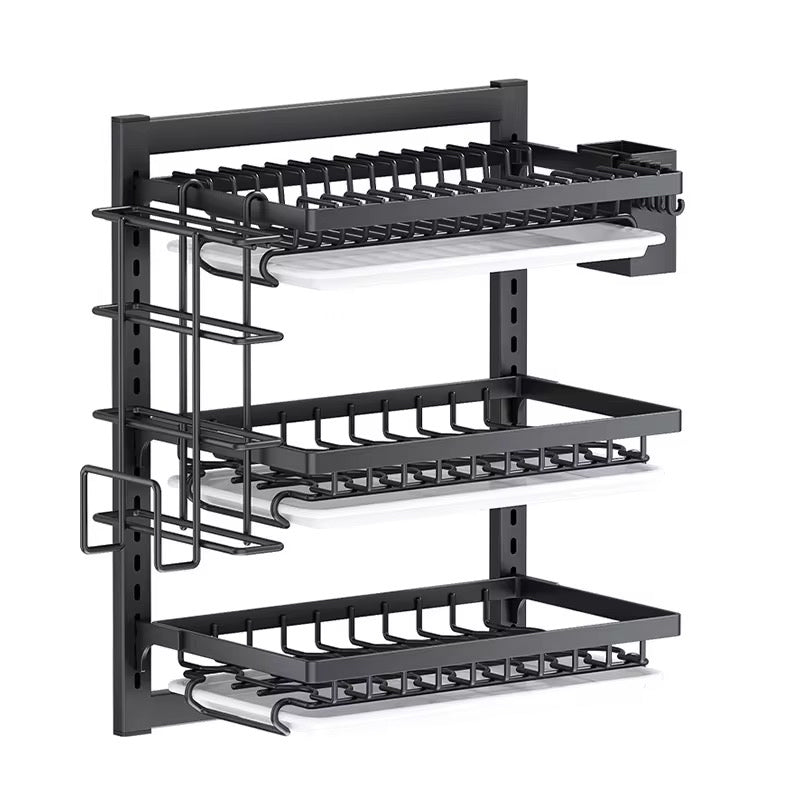 Escurridor de Loza de Pared 42cm 🍽 Ahorra Espacio y Organiza tu Cocina
