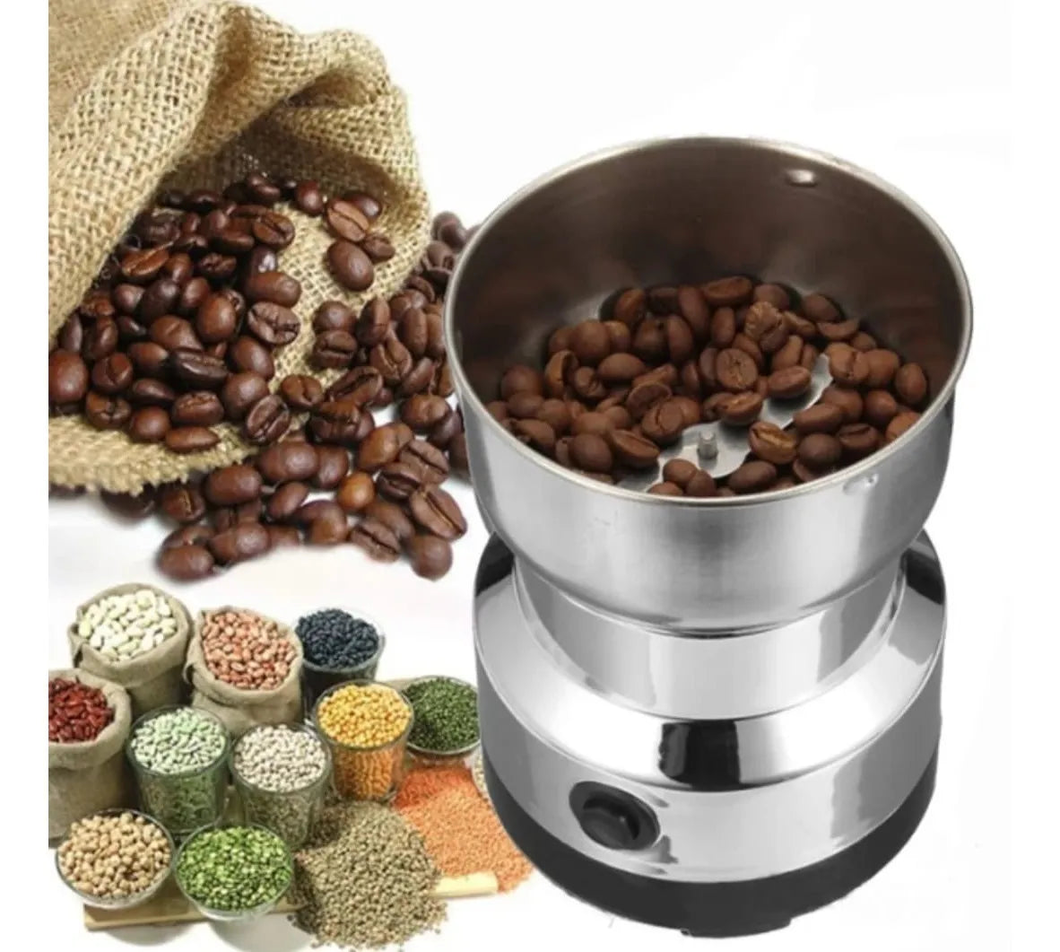Molino Eléctrico para Café y Especias ☕⚡ Rápido y Potente