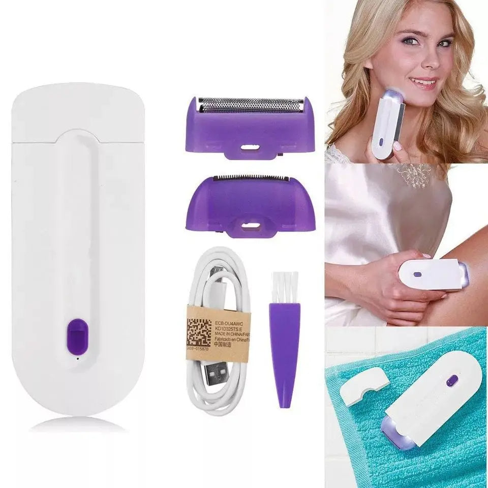Depiladora con goma de borrar sedosa para depilación indolora, depiladora Facial de tacto perfecto para cualquier parte del cuerpo