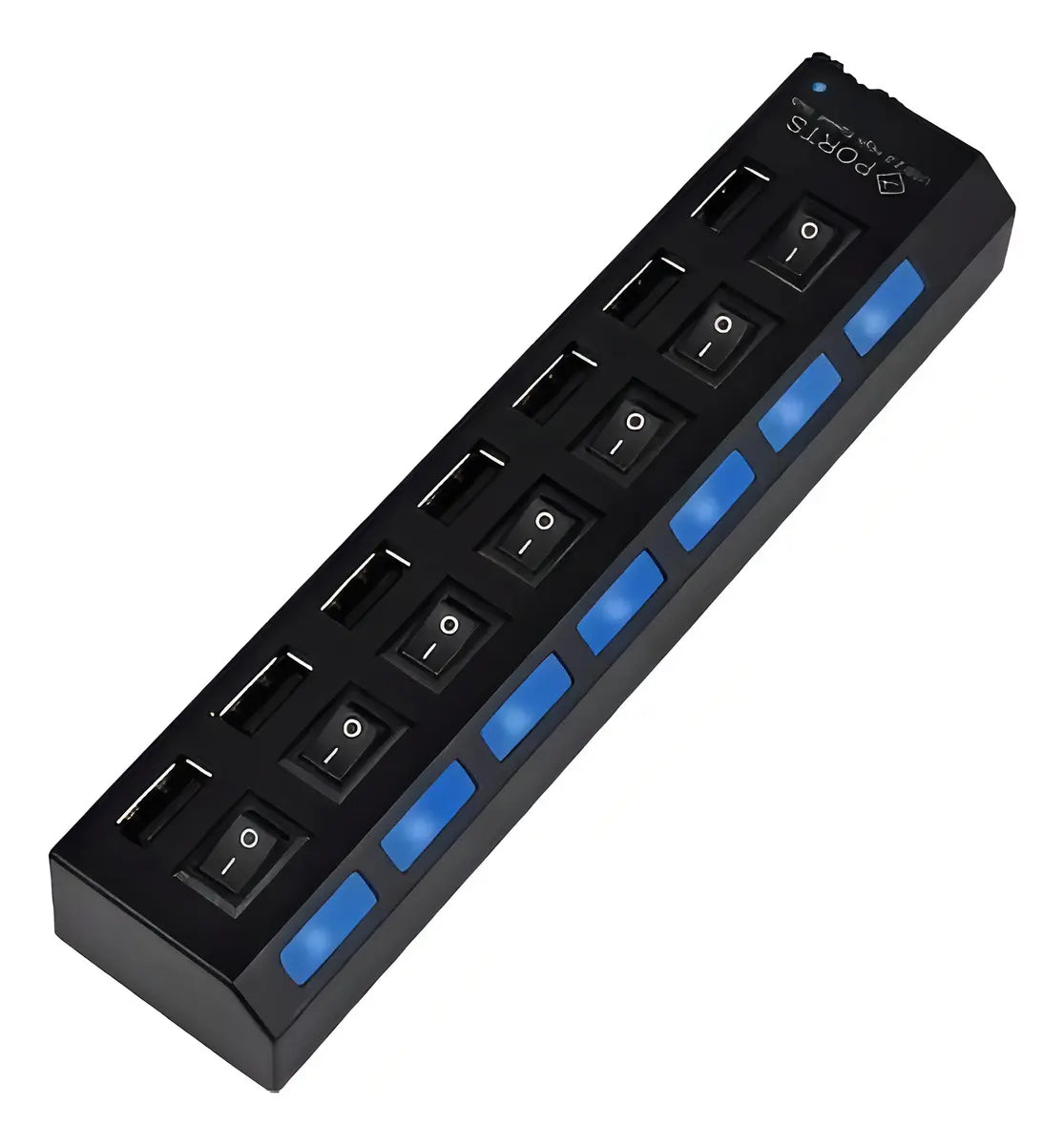 Hub USB 7 Puertos con Interruptor 🔌 Controla y Conecta Todos tus Dispositivos Fácil