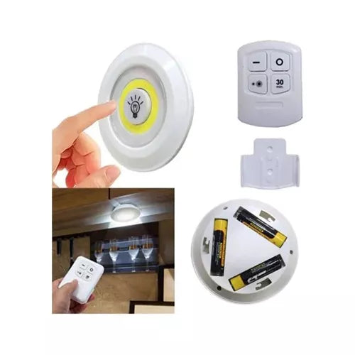 Set de 3 Lámparas LED Inalámbricas 💡 Adhesivas con Control Remoto