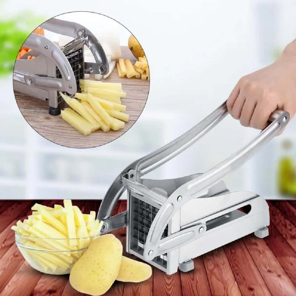 Cortador de Papas a la Francesa 🍟 Acero Inoxidable y Fácil de Usar