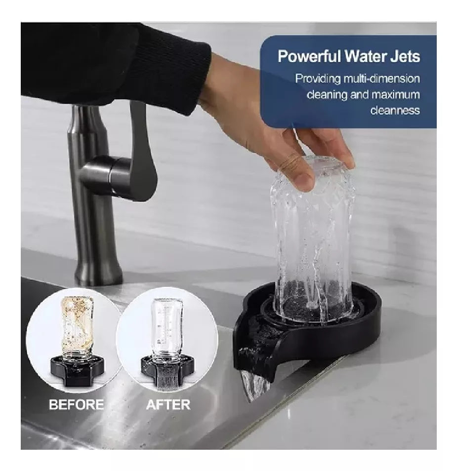Lavador de Vasos Automático para Lavaplatos 🍷 Enjuagador Rápido de Tazas y Copas