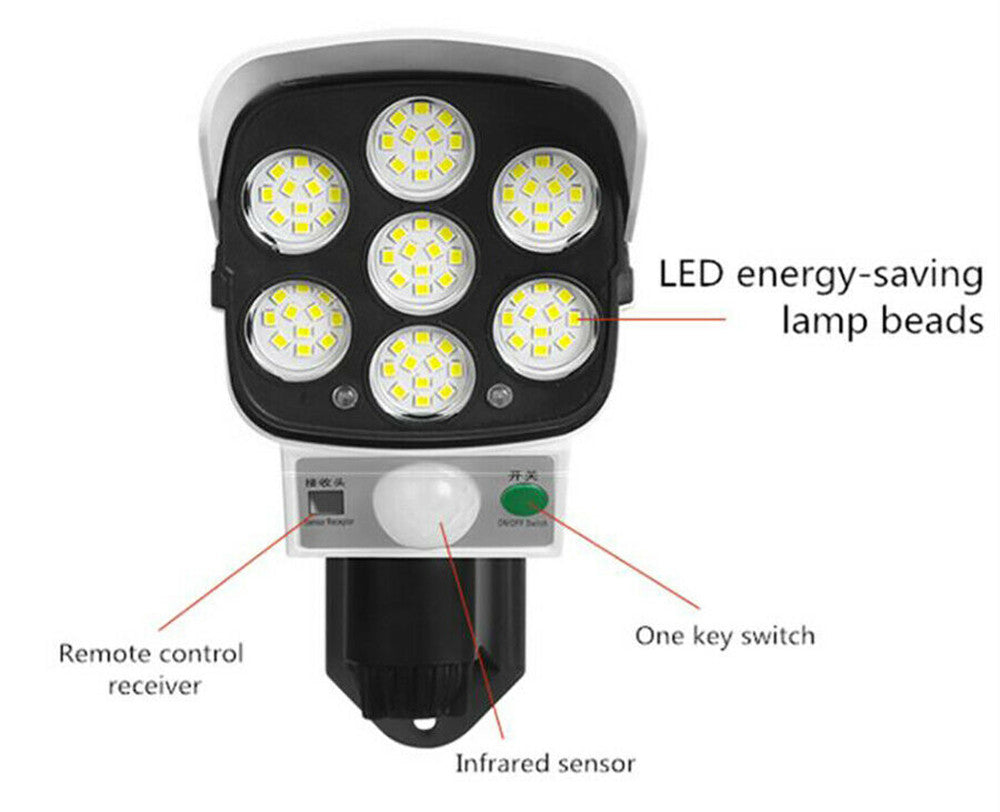 Lámpara Solar con Sensor de Movimiento ☀️💡 Iluminación Automática Exterior