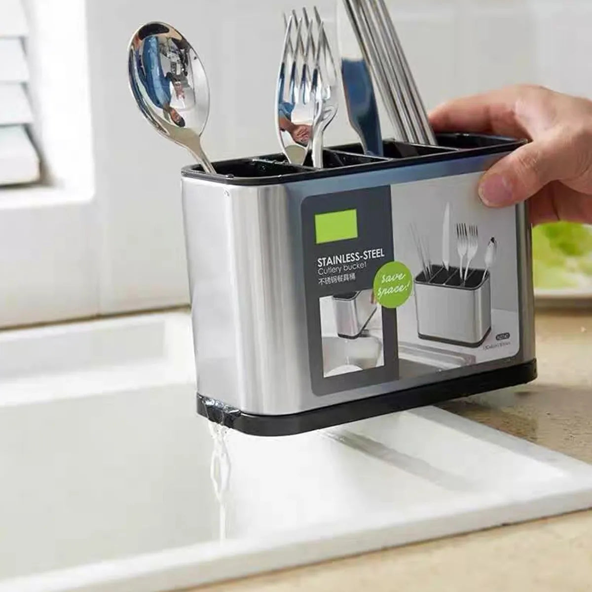 Portacubiertos Organizador de Cocina 🍴 Orden y Estilo en tu Cajón
