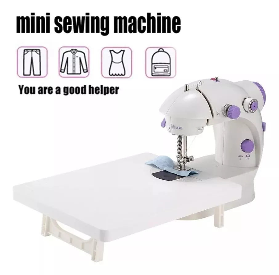 🧵✨ Mini Máquina de Coser Portátil – Con Mesa de Extensión