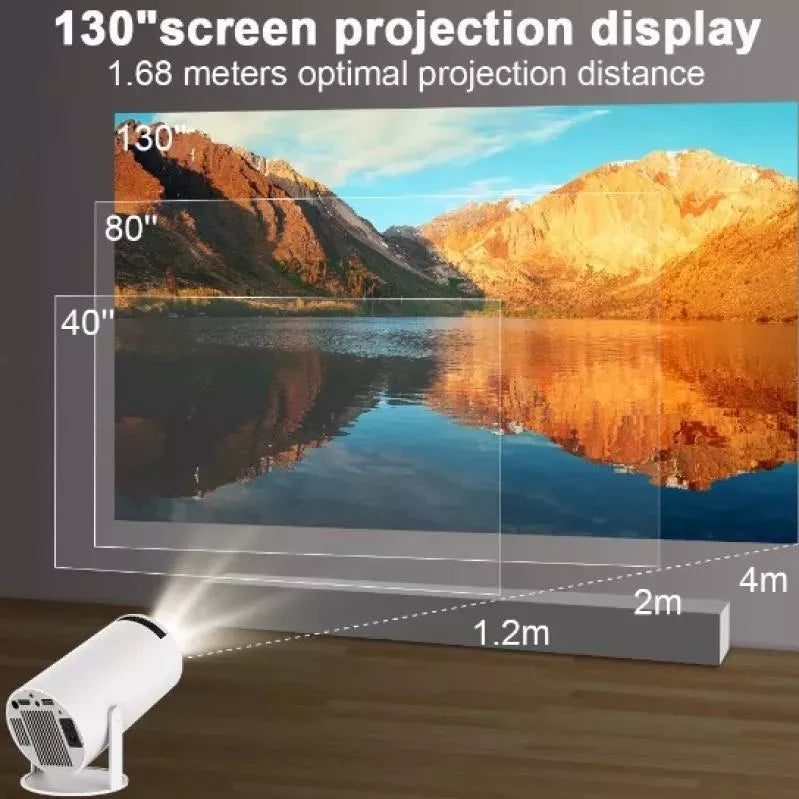 Mini Proyector Android 📽️ Cine en Casa con WiFi y Duplicación de Pantalla