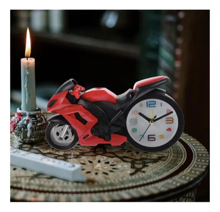 Reloj de Mesa DiseƱo Moto Deportiva š Decoración Moderna y Original