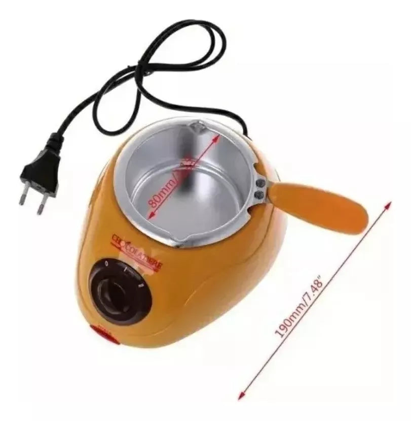 Fondue de Chocolate Eléctrico 🍓 Máquina para Derretir Chocolate Fácil y Rápido