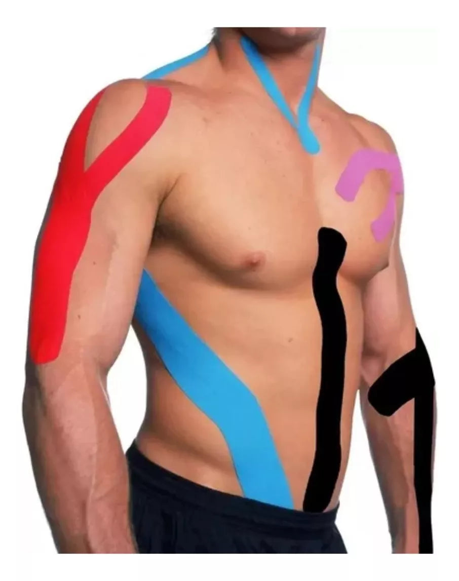 Cinta Kinesiológica Terapéutica Kinesiotape Neuromuscular 💪 – Varios Colores 🎨