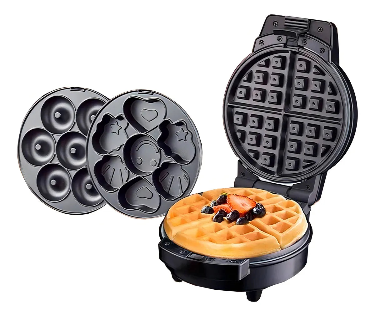 Máquina Para Donas y Gofres 3 en 1 🍩🧇 Sokany Antiadherente 600W