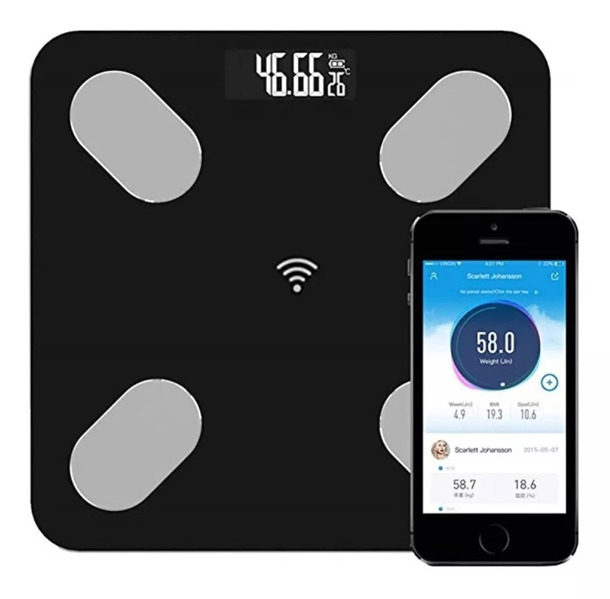 Báscula Digital Inteligente Bluetooth ⚖️ Control de Peso desde el Celular