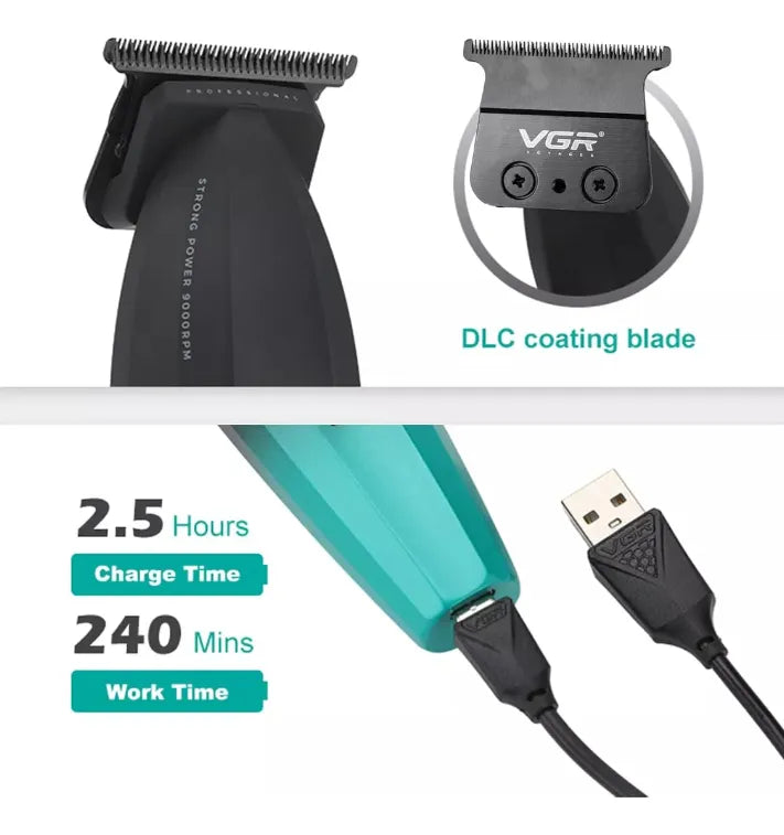 Patillera Profesional VGR V-906 ✂️ 9000 RPM | Corte Preciso y Potente