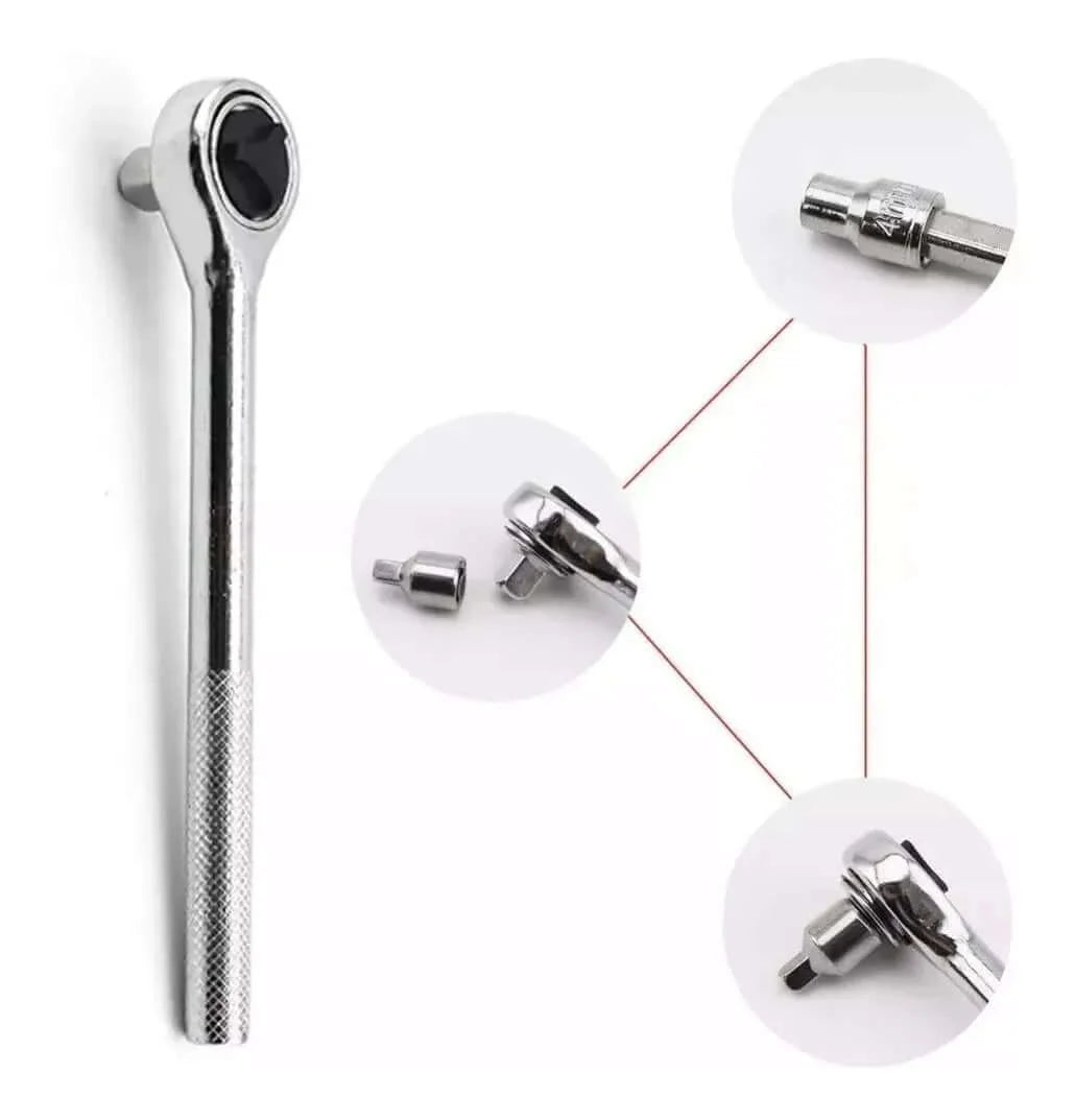 Juego de Raches y Copas 40 Piezas 🔧 Kit Mecánico para Moto y Carro