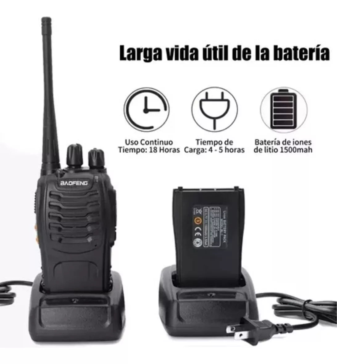 Kit x4 Radios Baofeng BF-888S š» Walkie Talkie UHF con Auricular