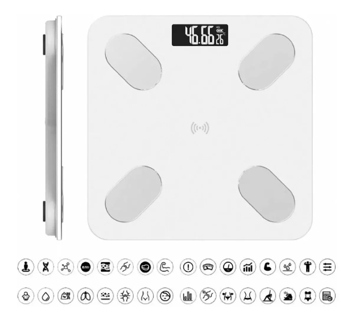 Báscula Digital Inteligente Bluetooth ⚖️ Control de Peso desde el Celular