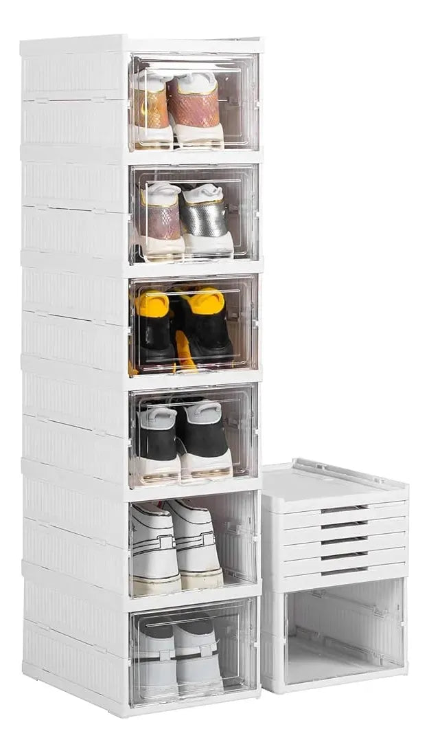 Organizador Zapatero Plegable de 6 Niveles 👟 Ahorra Espacio y Mantén el Orden