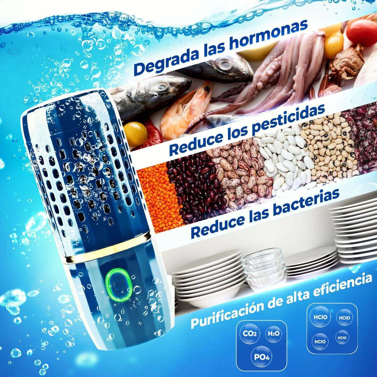 Purificador de Frutas y Verduras 💧 Limpieza de Alimentos con Agua