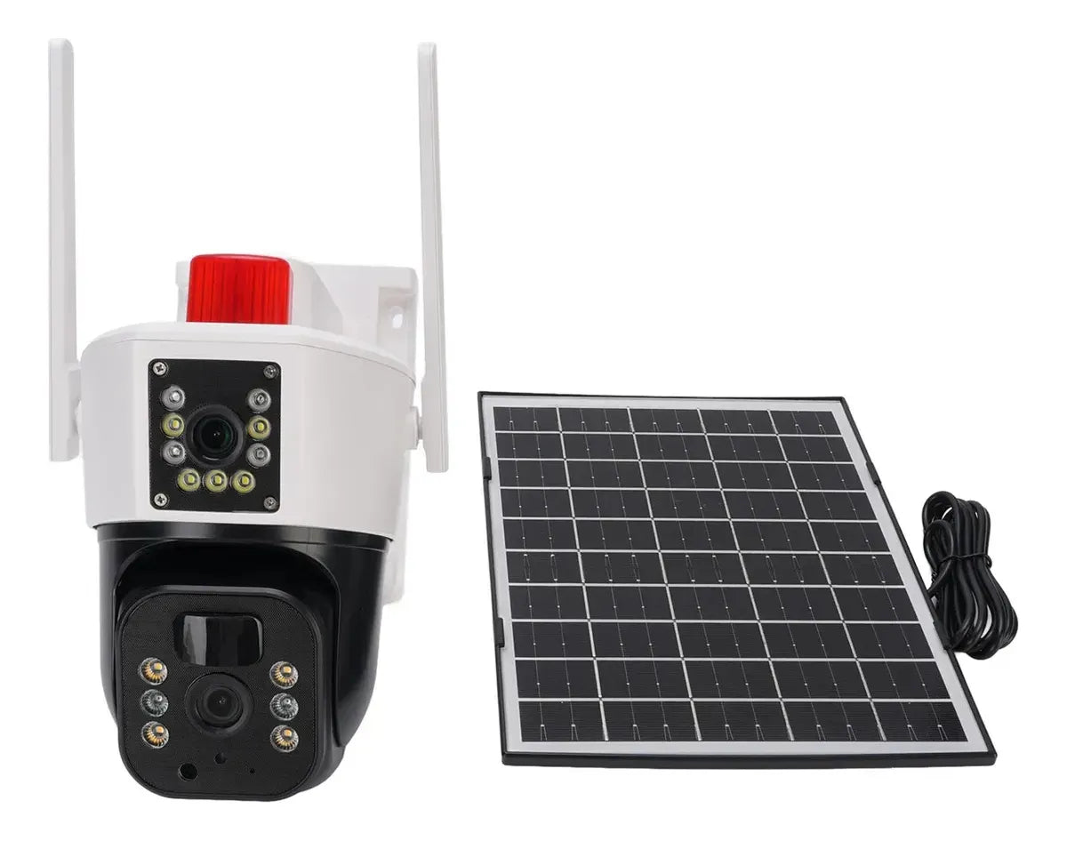 Cámara de Seguridad Solar 2 en 1 📷 4G + WiFi con Sensor de Movimiento y Visión Remota
