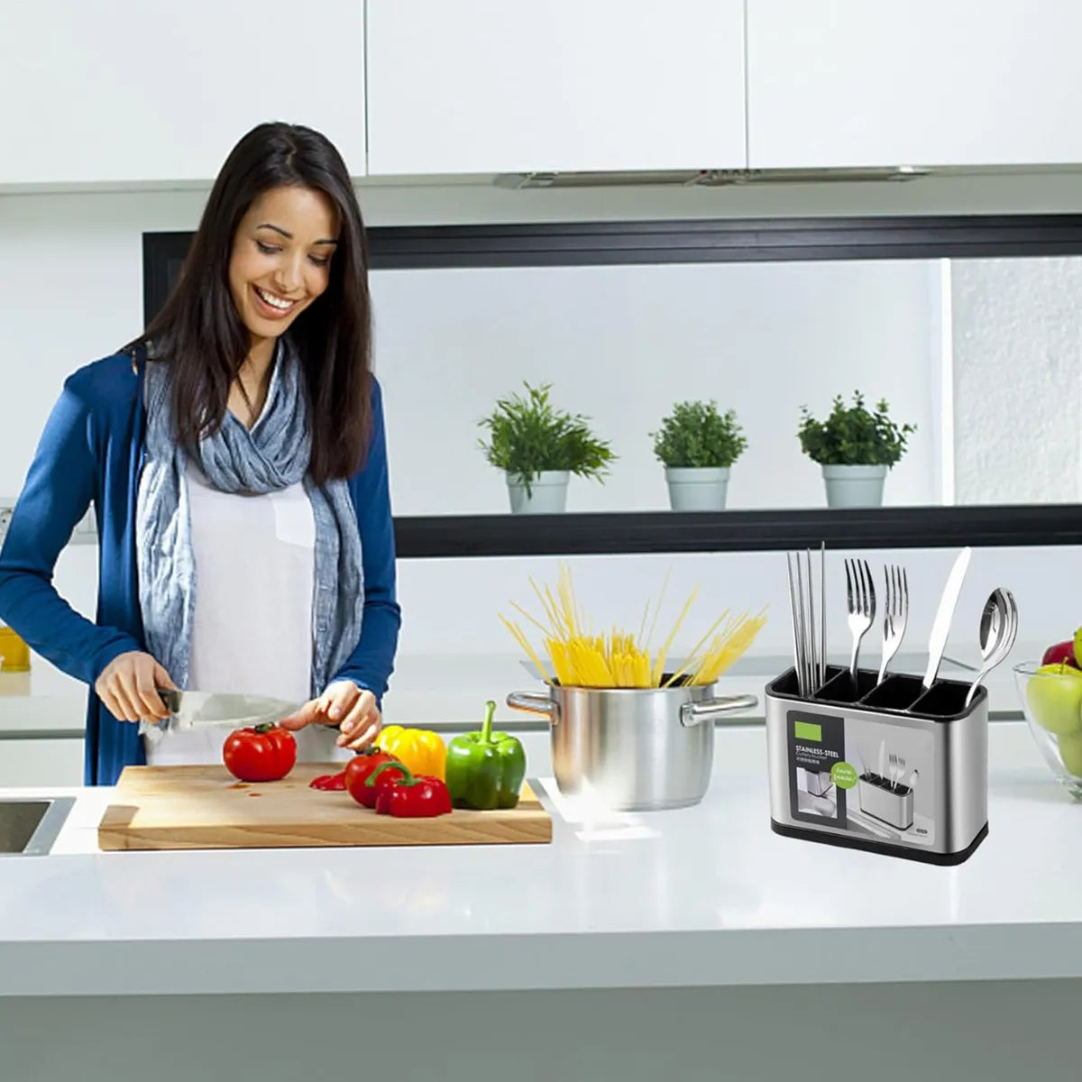 Portacubiertos Organizador de Cocina 🍴 Orden y Estilo en tu Cajón