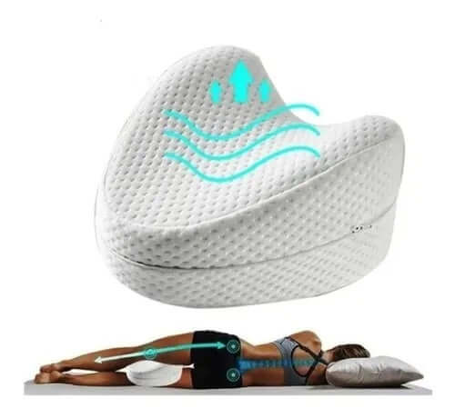 Almohada entre Piernas para Dormir Mejor 💤 Alivia Espalda y Cadera