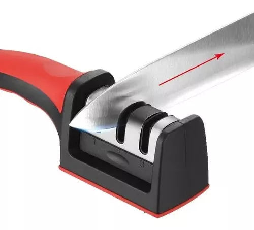 Afilador de Cuchillos Profesional 🔪 Afila en Segundos con Sistema de 3 Niveles
