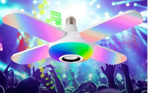 Bombillo Parlante Bluetooth 48W 🎶💡 Convierte tu Cuarto en una Fiesta