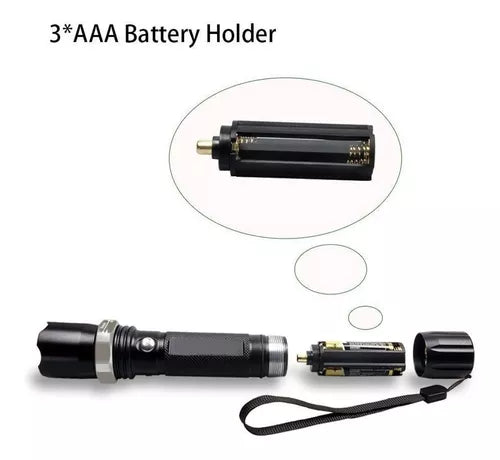 Linterna Táctica Tipo SWAT 🔦 Potente y Recargable