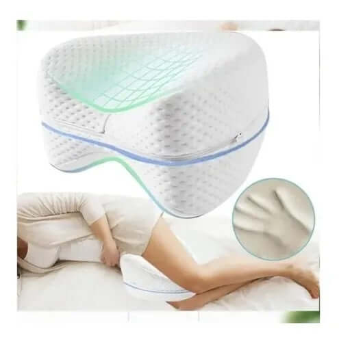 Almohada entre Piernas para Dormir Mejor 💤 Alivia Espalda y Cadera