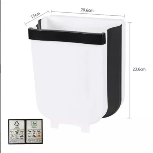 Basurero Plegable para Cocina 🗑️ Ahorra Espacio y Mantén Todo Limpio