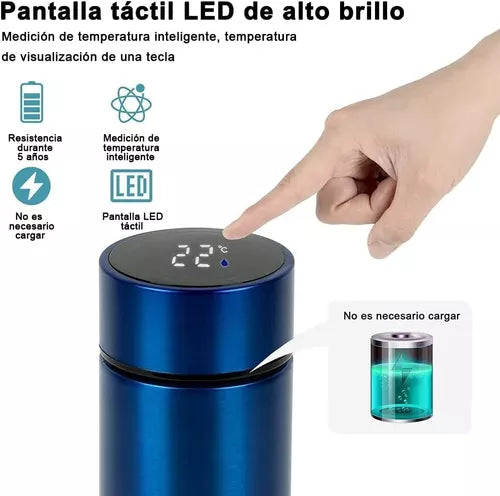 Termo Digital Inteligente 500ml ☕ Acero Inoxidable con Pantalla de Temperatura