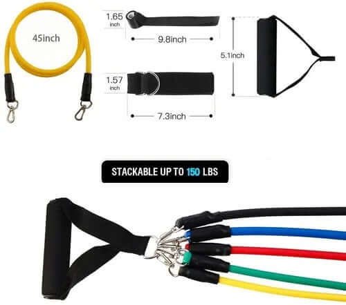 Kit de Bandas de Resistencia x11 💪🏋️ | Entrenamiento Completo en Casa