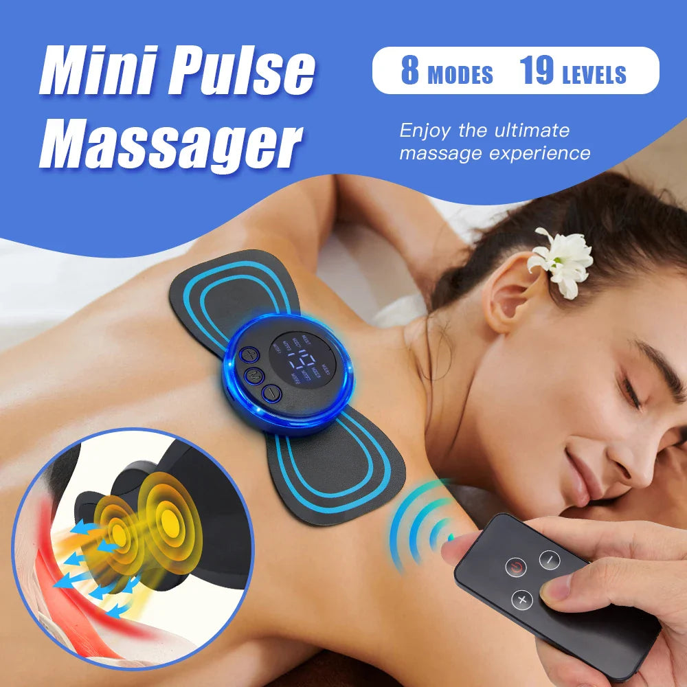 Mini Parche Masajeador Eléctrico para Alivio del Dolor 💆♂️
