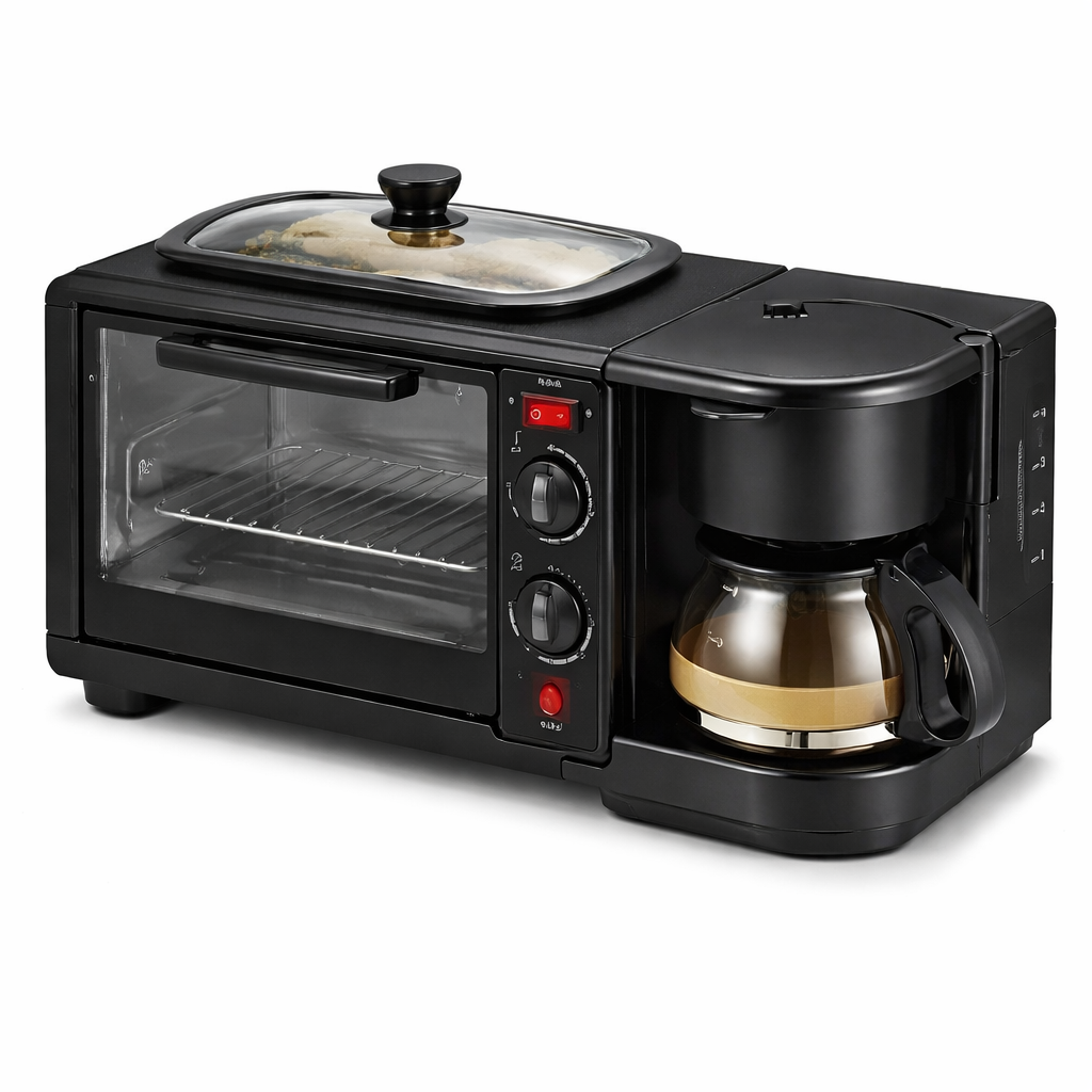 Horno Eléctrico Sokany 3 en 1 🍳 Cocina, Tuesta y Prepara Café