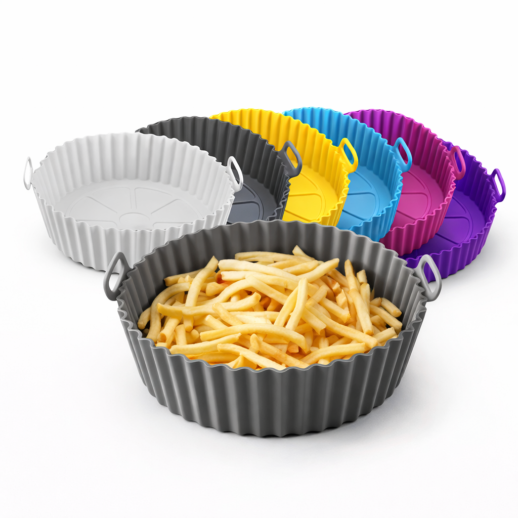 Moldes de Silicona para Air Fryer Reutilizables x6 š³š„ | Protege y Facilita la Limpieza