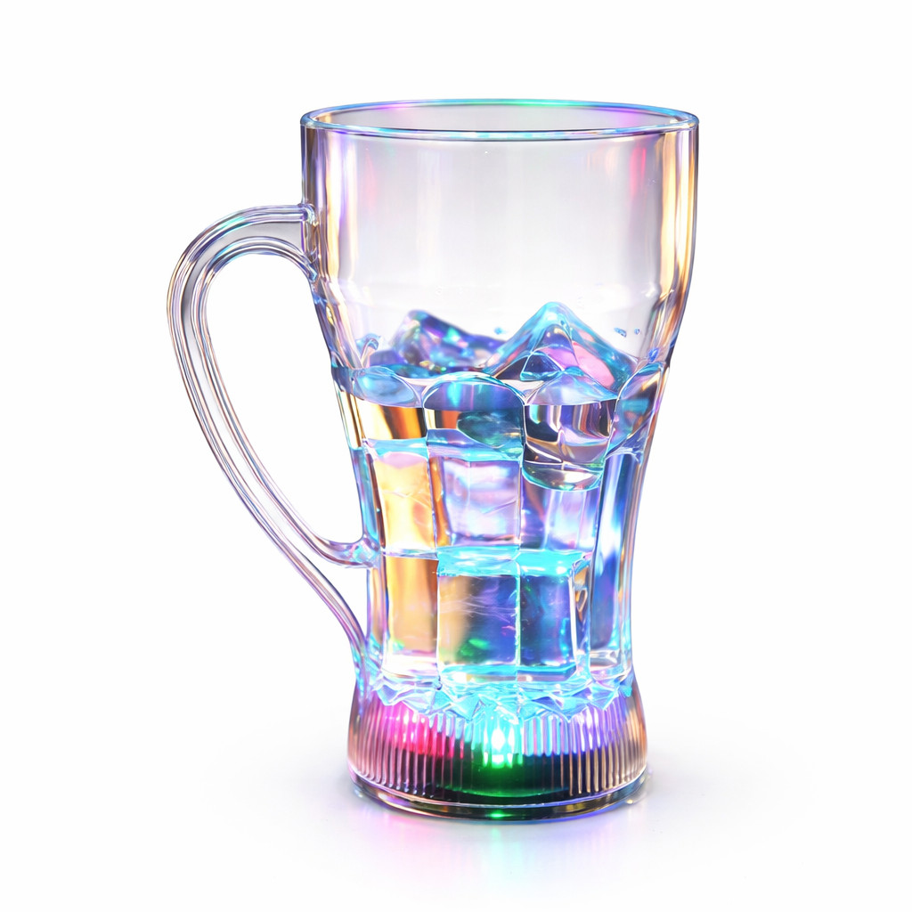 Vaso Mágico con Sensor LED 🌈 Se Ilumina al Contacto con la Bebida