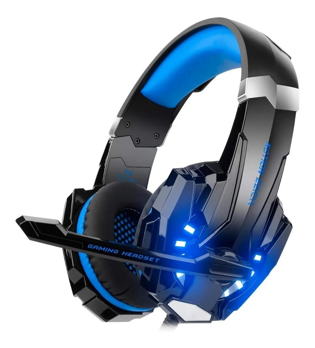 Audífonos Gamer Kotion G2000 🎮 Sonido Envolvente con Micrófono y Luz LED