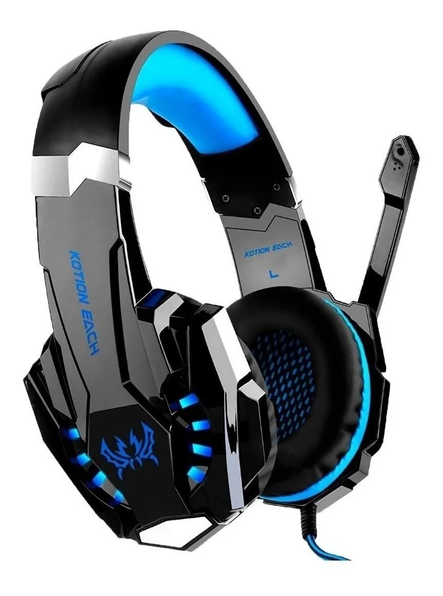 Audífonos Gamer Kotion G2000 🎮 Sonido Envolvente con Micrófono y Luz LED