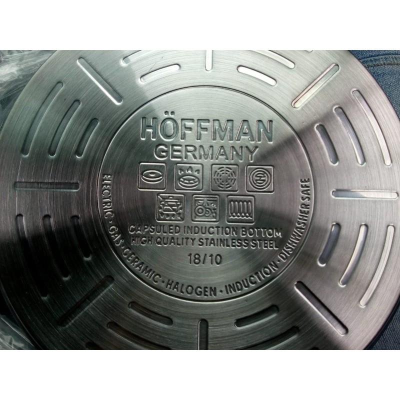 Batería de Ollas Hoffman Germany 🍳 Acero Inoxidable Premium (12 Piezas)