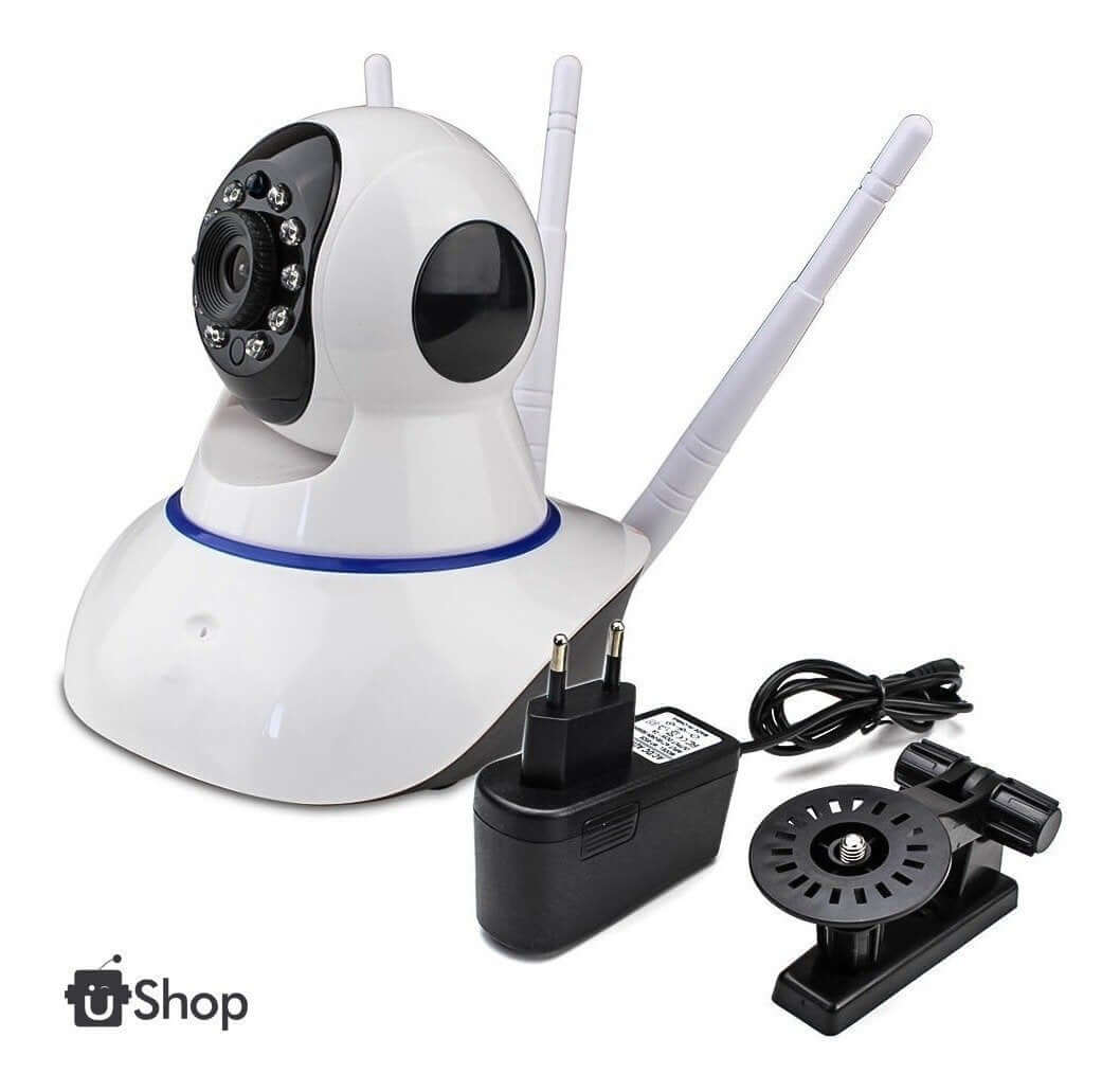 Cámara de Seguridad WiFi Robótica 360° 🌙 Visión Nocturna HD
