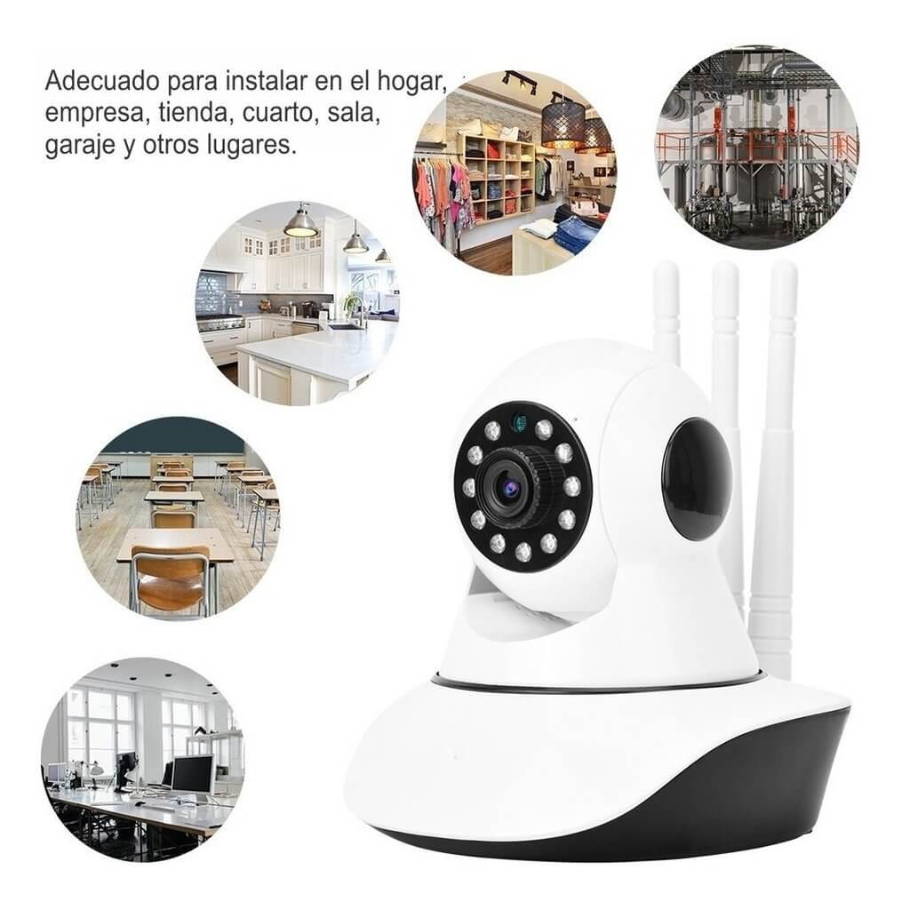 Cámara de Seguridad WiFi Robótica 360° 🌙 Visión Nocturna HD