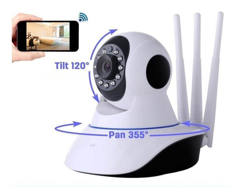 Cámara de Seguridad WiFi Robótica 360° 🌙 Visión Nocturna HD