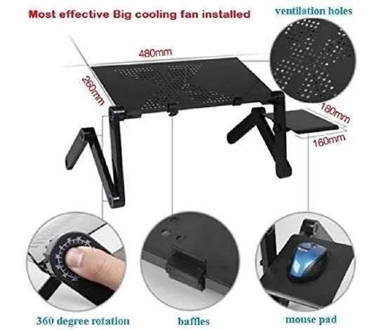 Mesa Ajustable para Laptop 💻 Trabaja Cómodo en Cama o Sofá