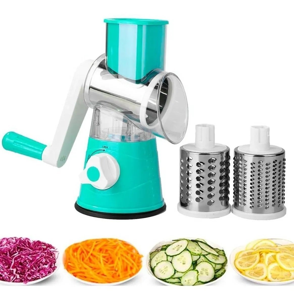 Molino Multiusos 3 en 1 🥕 Ralla y Pica Verduras Fácilmente