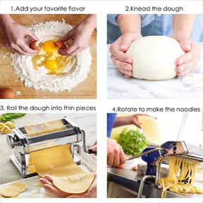 Máquina para Hacer Pasta Casera 3 en 1 🍝 Acero Inoxidable