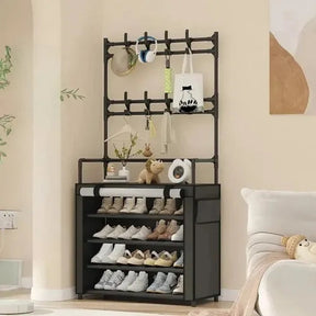 Zapatero Perchero 60cm Multifuncional 👟 Organiza tu Entrada con Estilo y Ahorra Espacio
