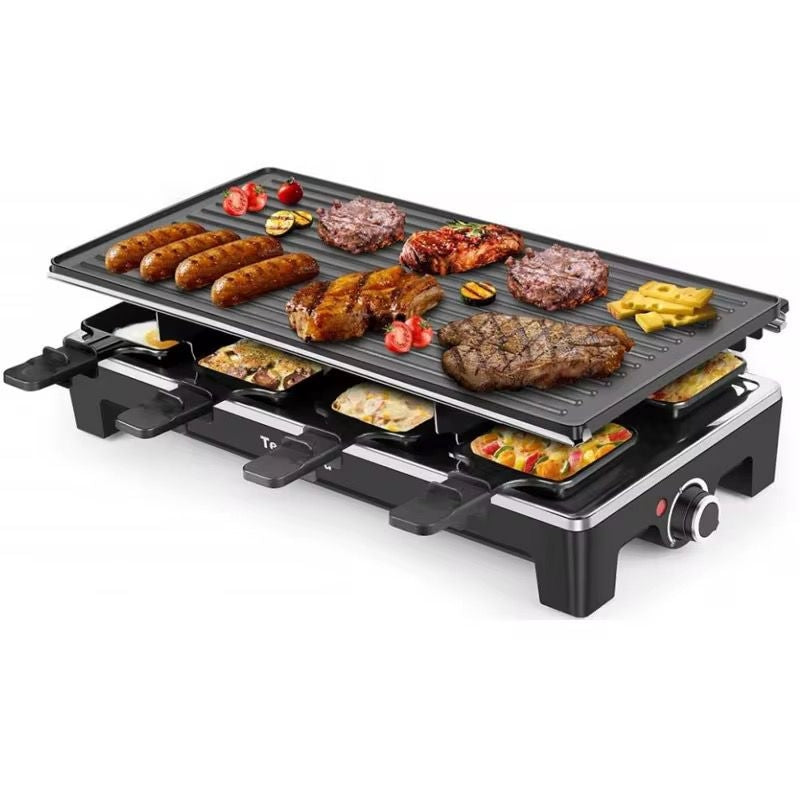 Plancha Eléctrica Multifuncional SOKANY 🔥 Parrilla y Raclette para Reuniones en Casa
