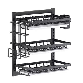 Escurridor de Loza de Pared 42cm 🍽 Ahorra Espacio y Organiza tu Cocina
