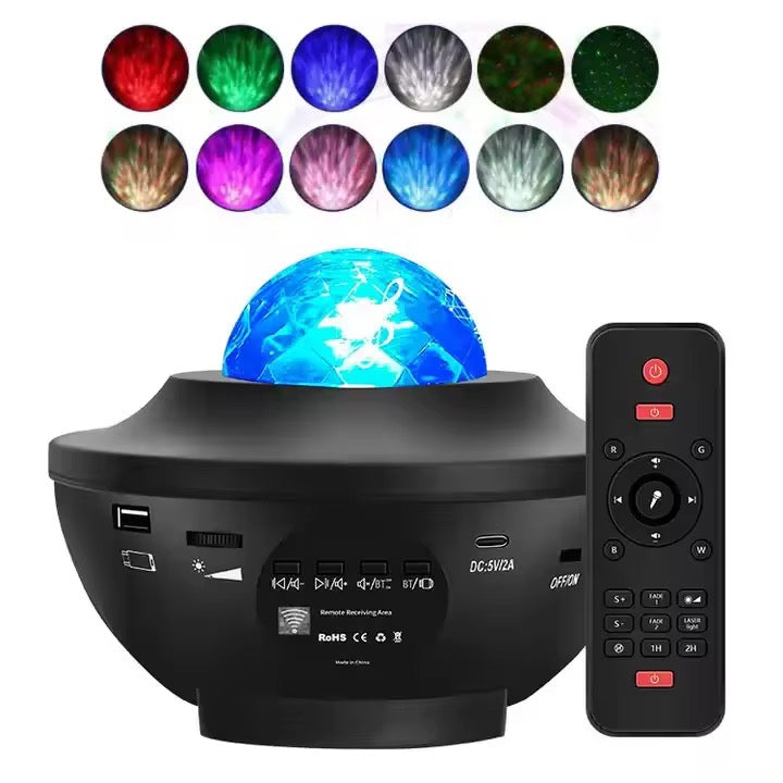 Proyector Galaxia con Parlante Bluetooth – Nebulosa LED Espacial 🌌