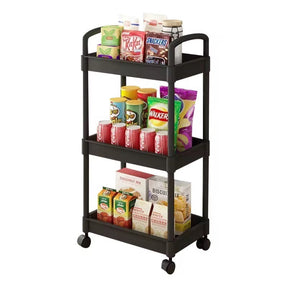 Organizador Multiusos 3 Niveles con Ruedas 🛒 Resistente y Fácil de Mover